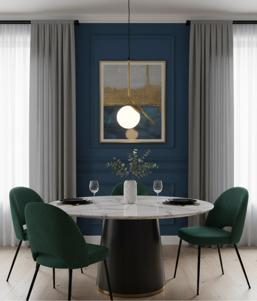 Modern Brass Orb Pendant Light