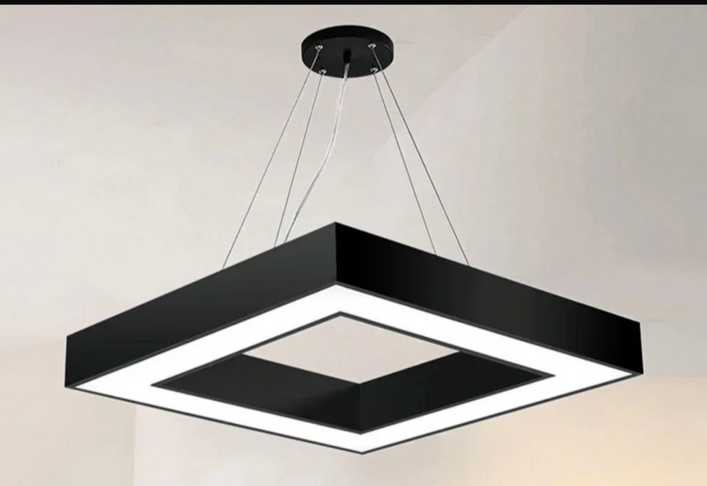 Hanging Shapes Office/Gym  LED lights