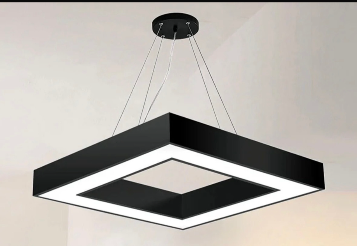 Hanging Shapes Office/Gym  LED lights