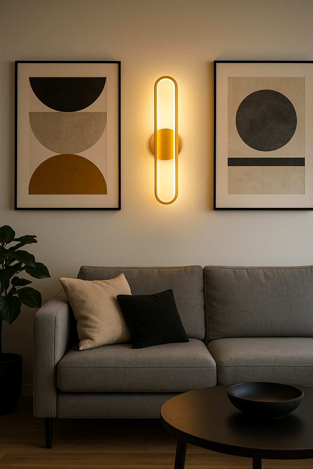 Long Ova Wall lamp 12W