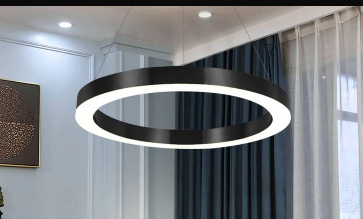 Hanging Shapes Office/Gym  LED lights