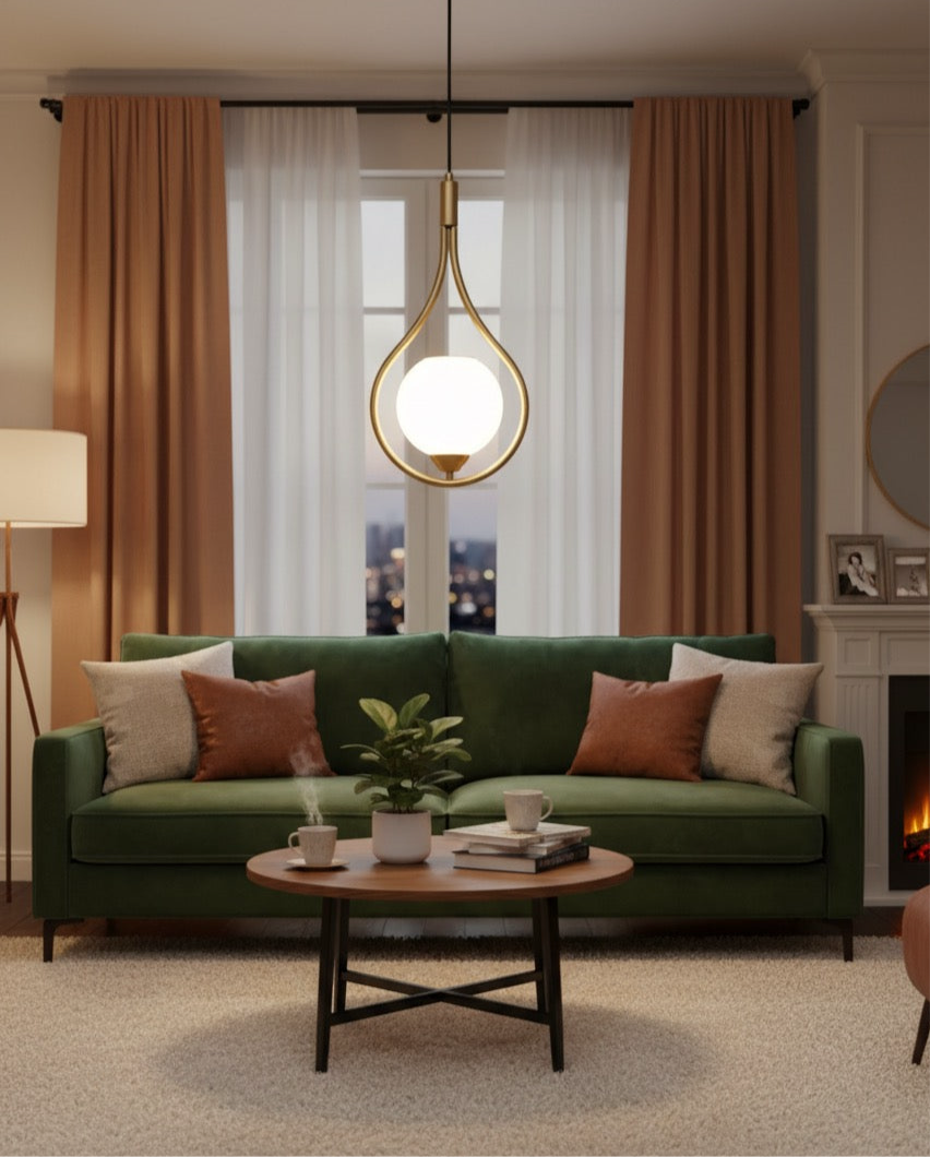 Gold Capsule Hanging Light