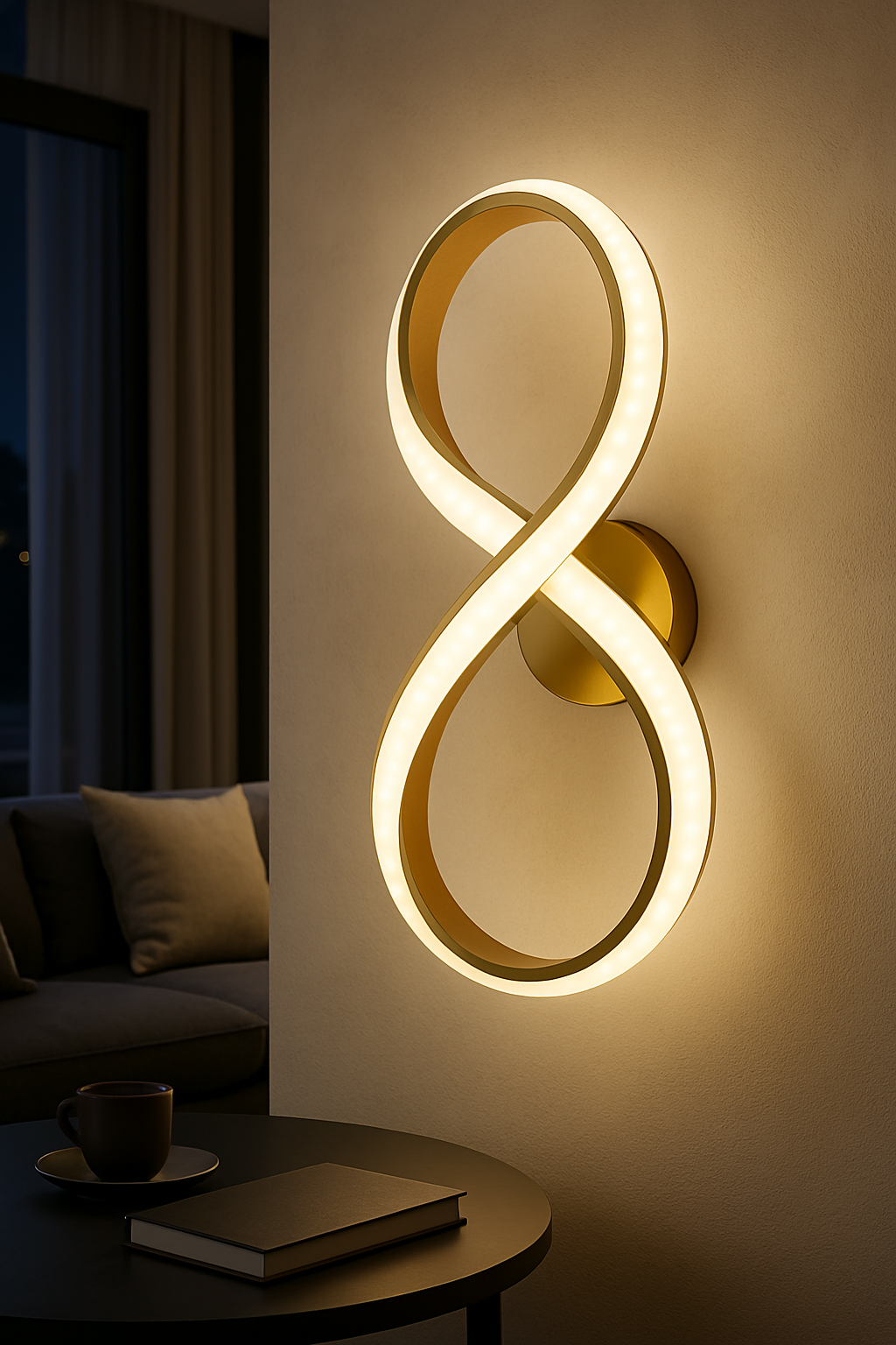 Infinity Shaped LED picture/wallpaper light