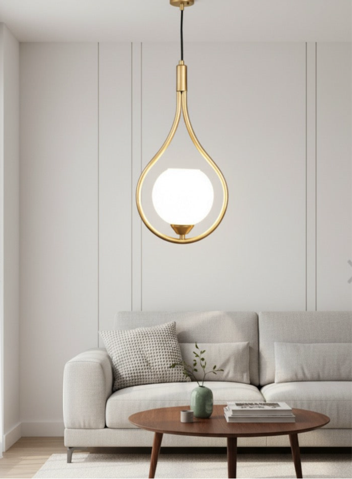 Gold Capsule Hanging Light