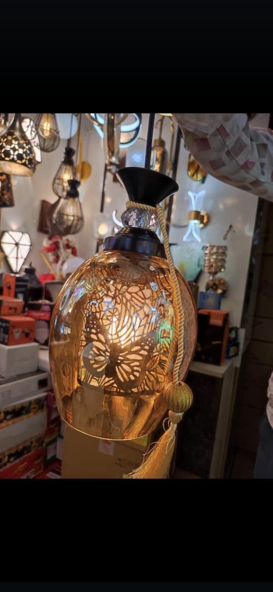 Hanging Double Glass Light