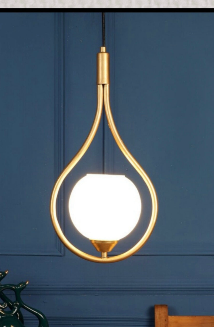 Gold Capsule Hanging Light