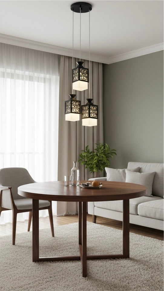 Lattice Lantern Cluster Hannging Light