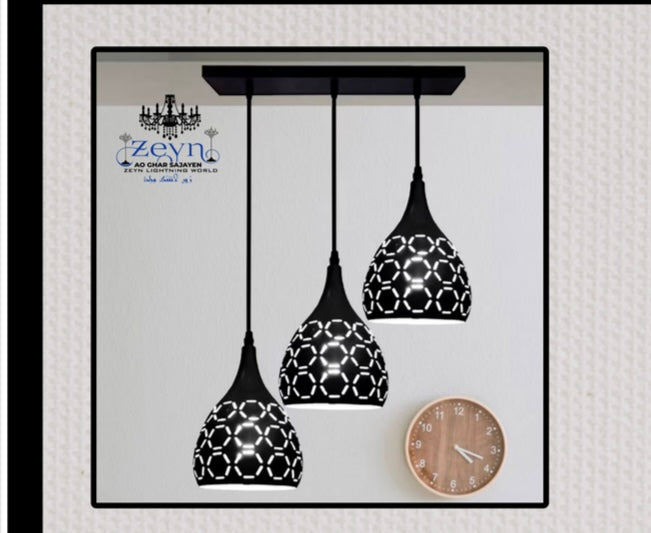 Patterned Drum Pendant Light