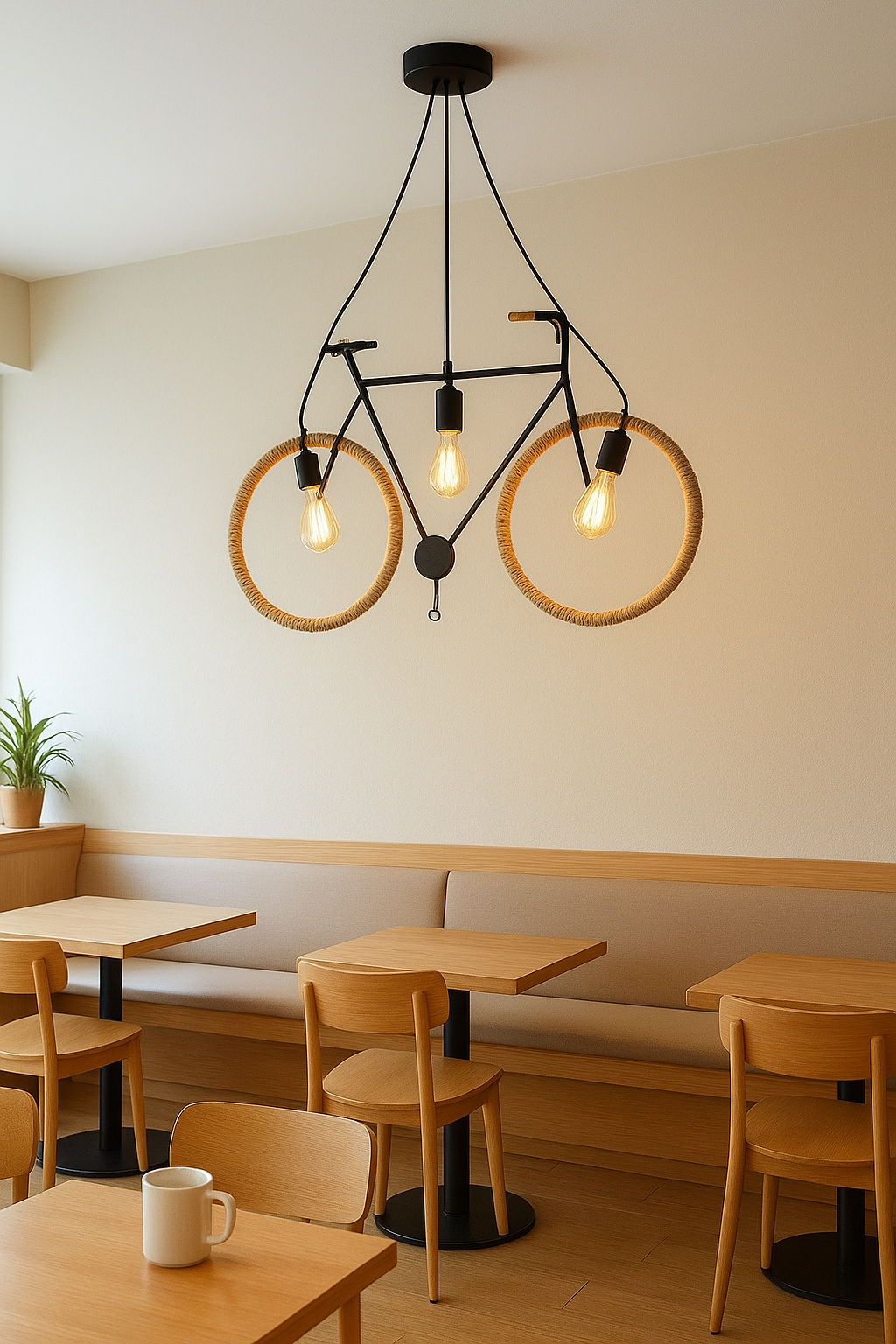 Rope Cycle Hanging Light